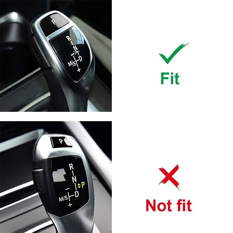 Black Gear Shift Knob P Button For BMW 3-6 series F30 F32 F10 F12