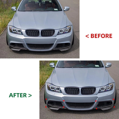 2 x Front Bumper Side Air Vent Trim for BMW E90 E91 M Sport (2009-2012)