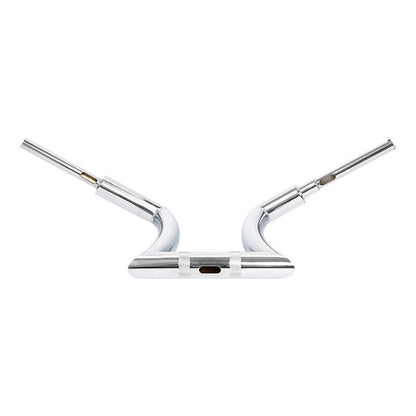 14in Rise 2in Hanger Bar Risers for Harley Softail Chrome