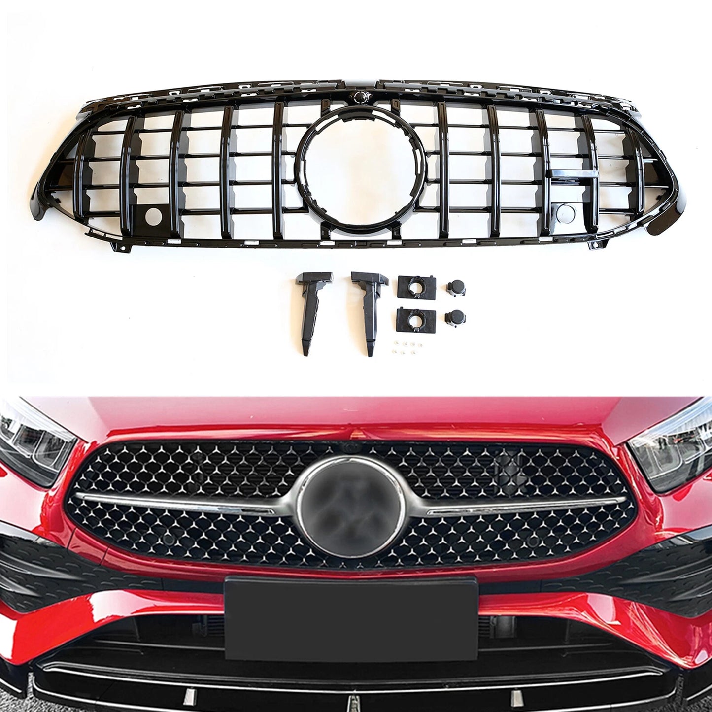 GT Front Bumper Grille for Benz A Class W177 A180 A200 (2023-2024)