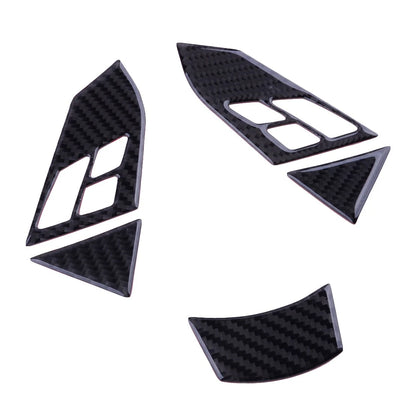 Carbon Fiber Steering Wheel Button Cover for BMW 5 Series E60 E61 (2005-2010)