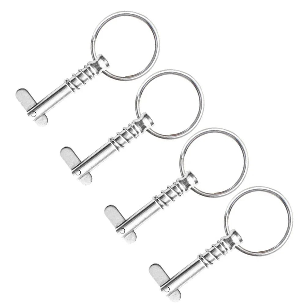 Spring Pins with Pull Rings for Practical Boat Awning Design