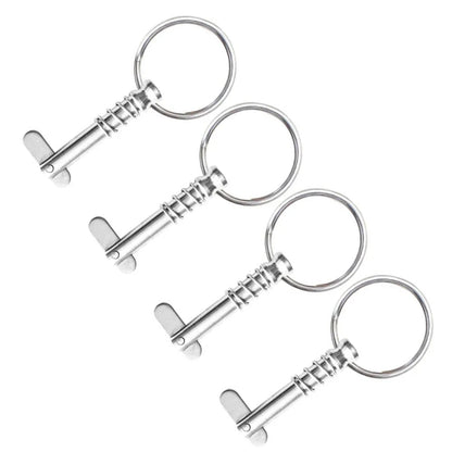 Spring Pins with Pull Rings for Practical Boat Awning Design