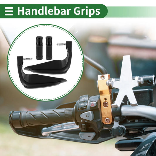 2 x Hand Grips Covers for Motorcycle Aluminum Alloy Black