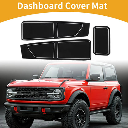 Dashboard Cover for Ford Bronco Accessories Black Gray (2021-2024)