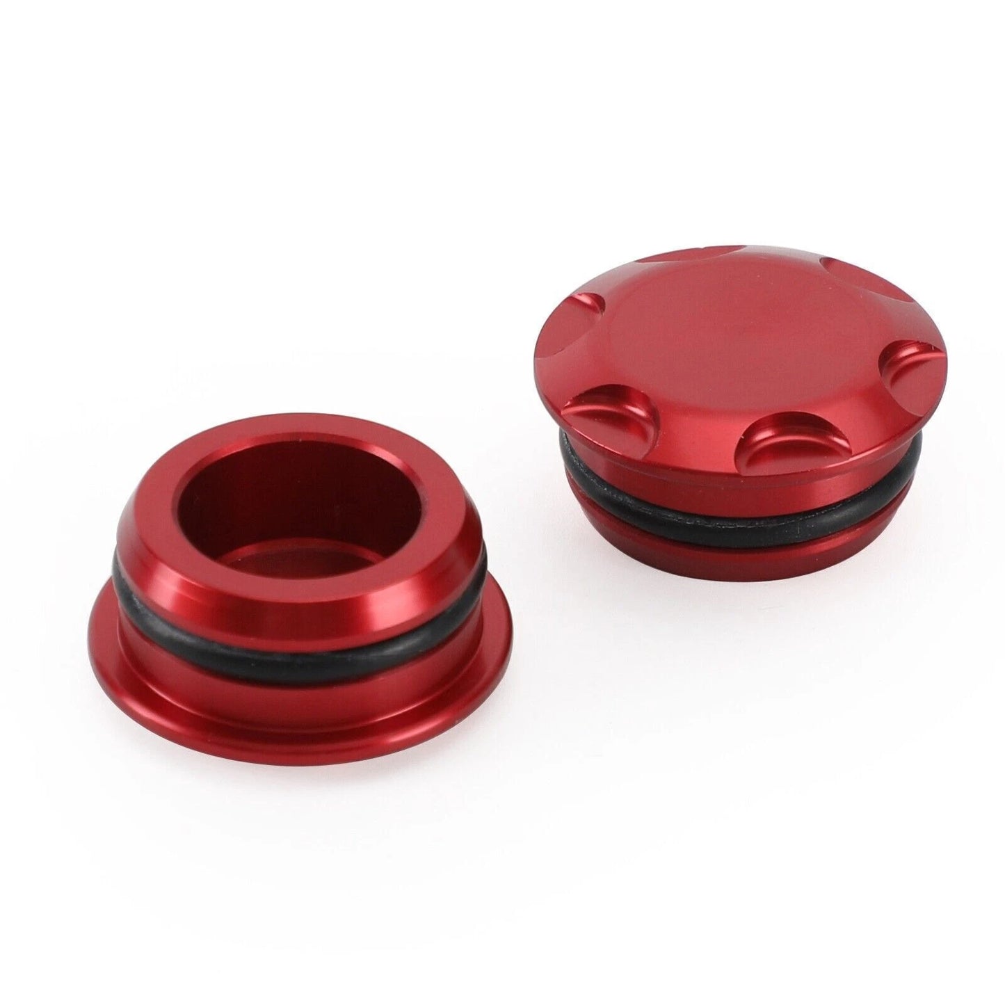 Frame Plugs Cover Red for Kawasaki EX 250 400 Ninja (2018-2022)