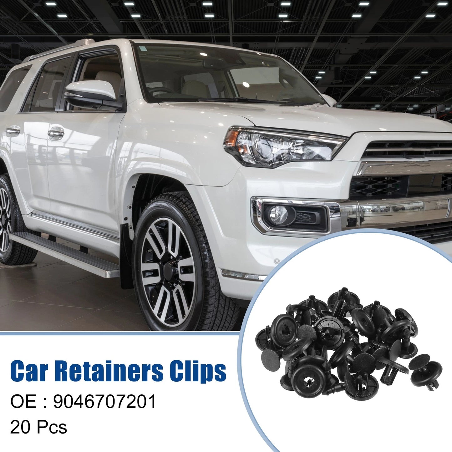 20 Pcs Front Fender Retainers Clips Push Type Rivets for Toyota