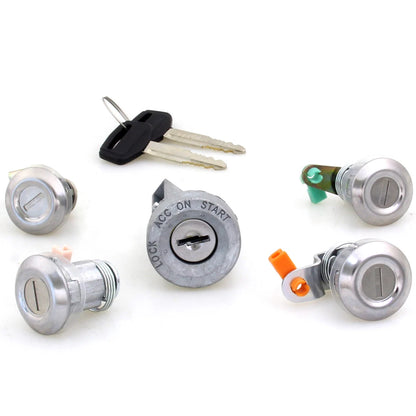 Ignition Door Fuel BootLid Lock Set for Toyota Corolla Levin 1982