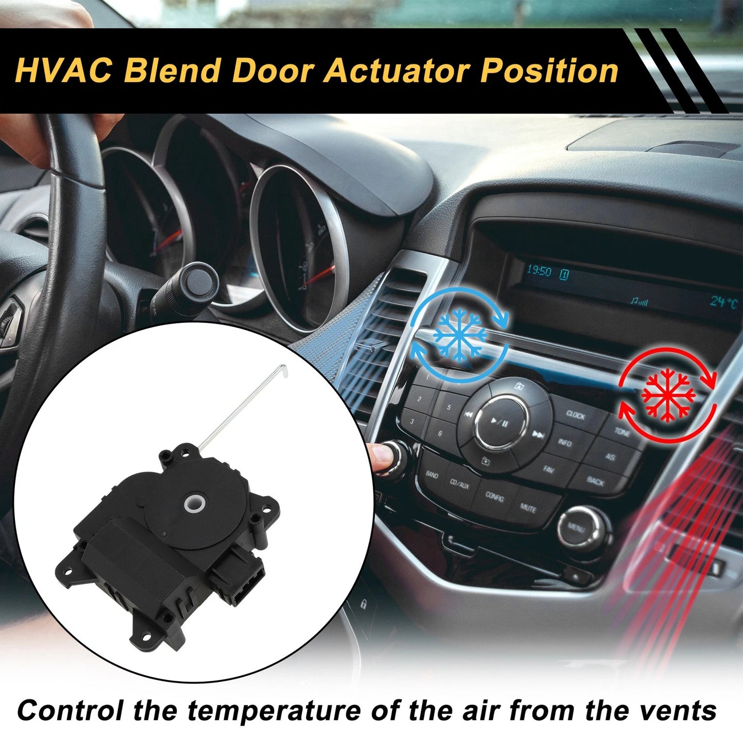 HVAC Heater Blend Door Actuator for Honda Accord (2001)