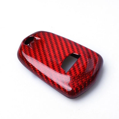 Key Cover Case for 2015-2023 Cadillac ATS CTS CT6 Carbon Fiber Red (2015-2023)