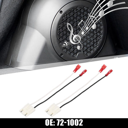 2 x Car Speaker Connector Harness Adapters for Jeep Dodge (1984-2002)