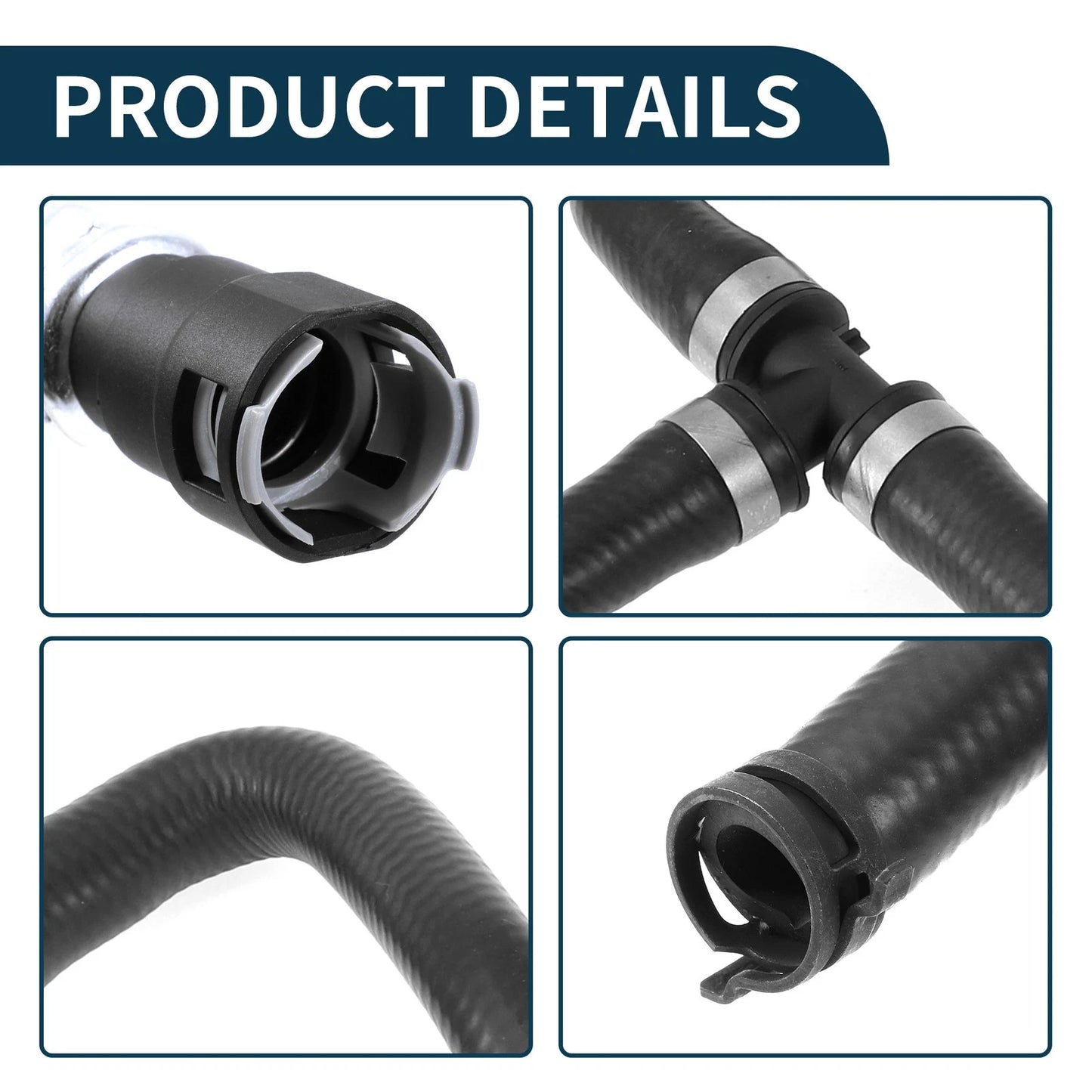 Radiator Hose Heating Water Pipe for Ford Edge 2.0L (2015-2023) 1 x Rubber