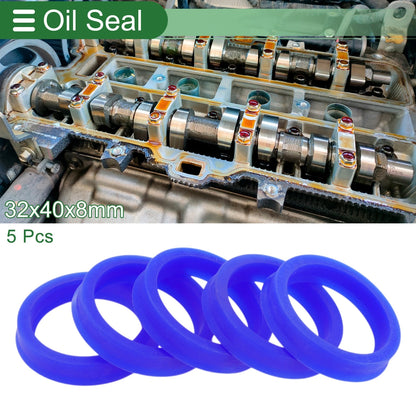 Oil Seal 32x40x8mm TPU Rotary Shaft Seal 5 Pcs for Universal
