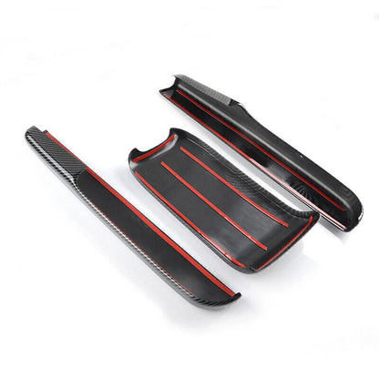 Carbon Fiber Black Interior Central Armrest Box Panel for 2016-2021 Honda Civic