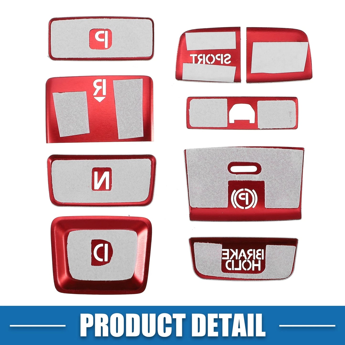 9pcs Gear Shift Panel Switch Button Cover Trim for Honda Accord (2018-2022)