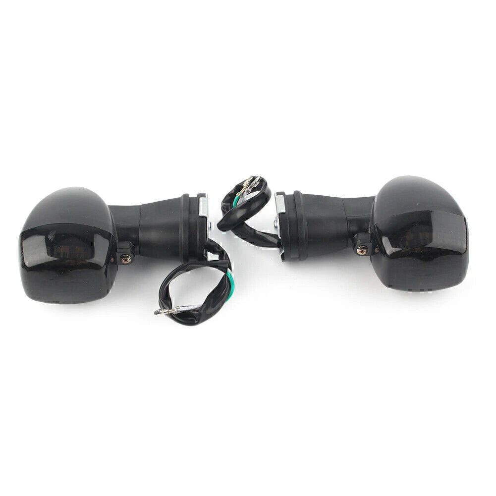 ABS Black Front Turn Signal Lights for Kawasaki ZX7R ZX9R ZX12R Ninja (1996-2006)