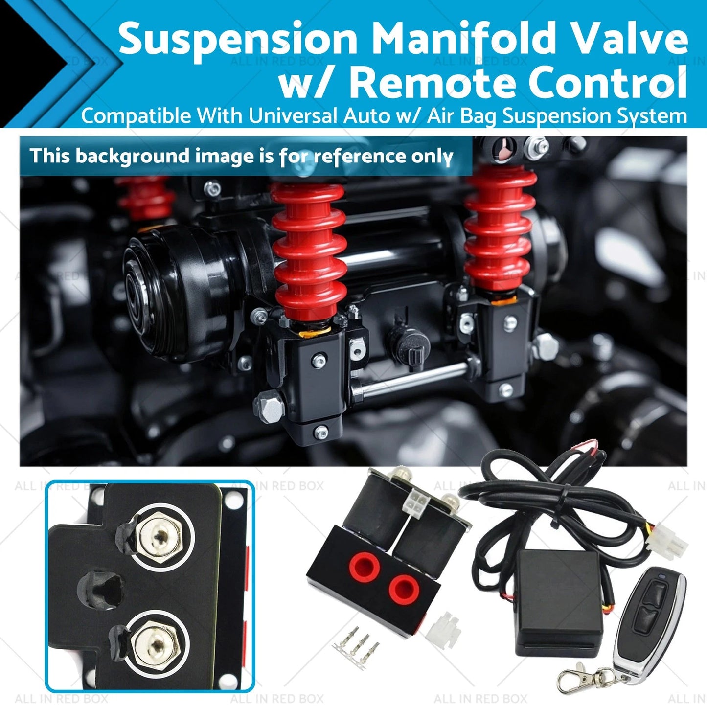 Air Suspension Valve Kit 200PSI 12V for Auto Motorcycle