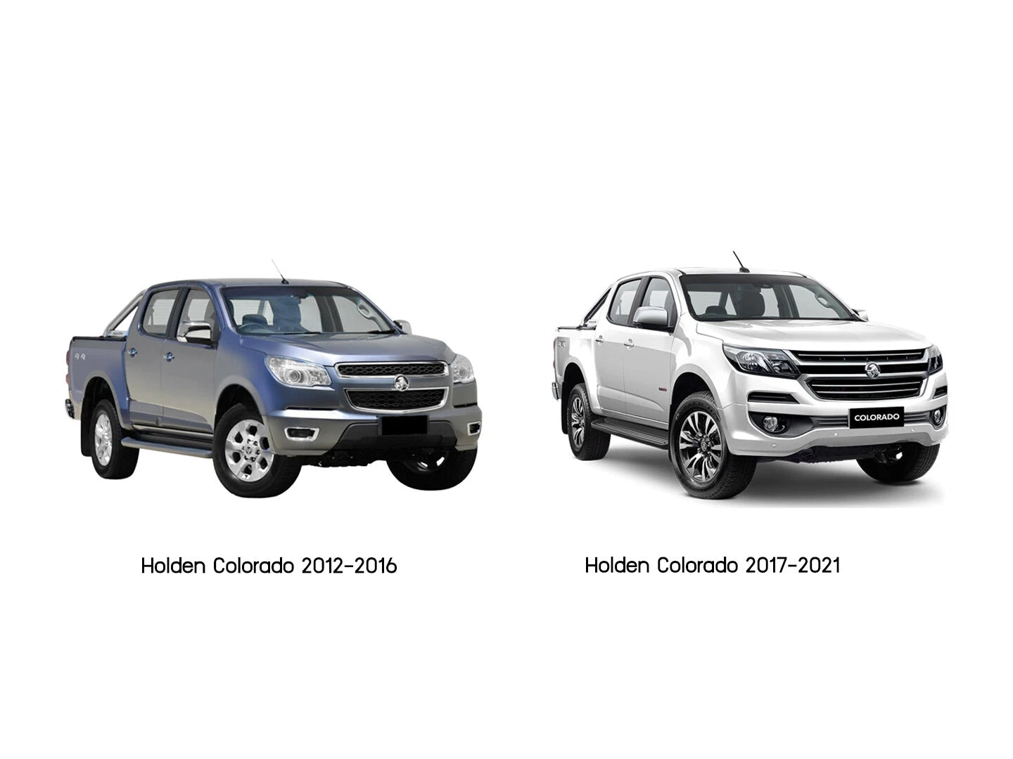 Weather Shields Rain Guards for Holden Colorado RG Z71 LTZ Dual Cab (12-22)
