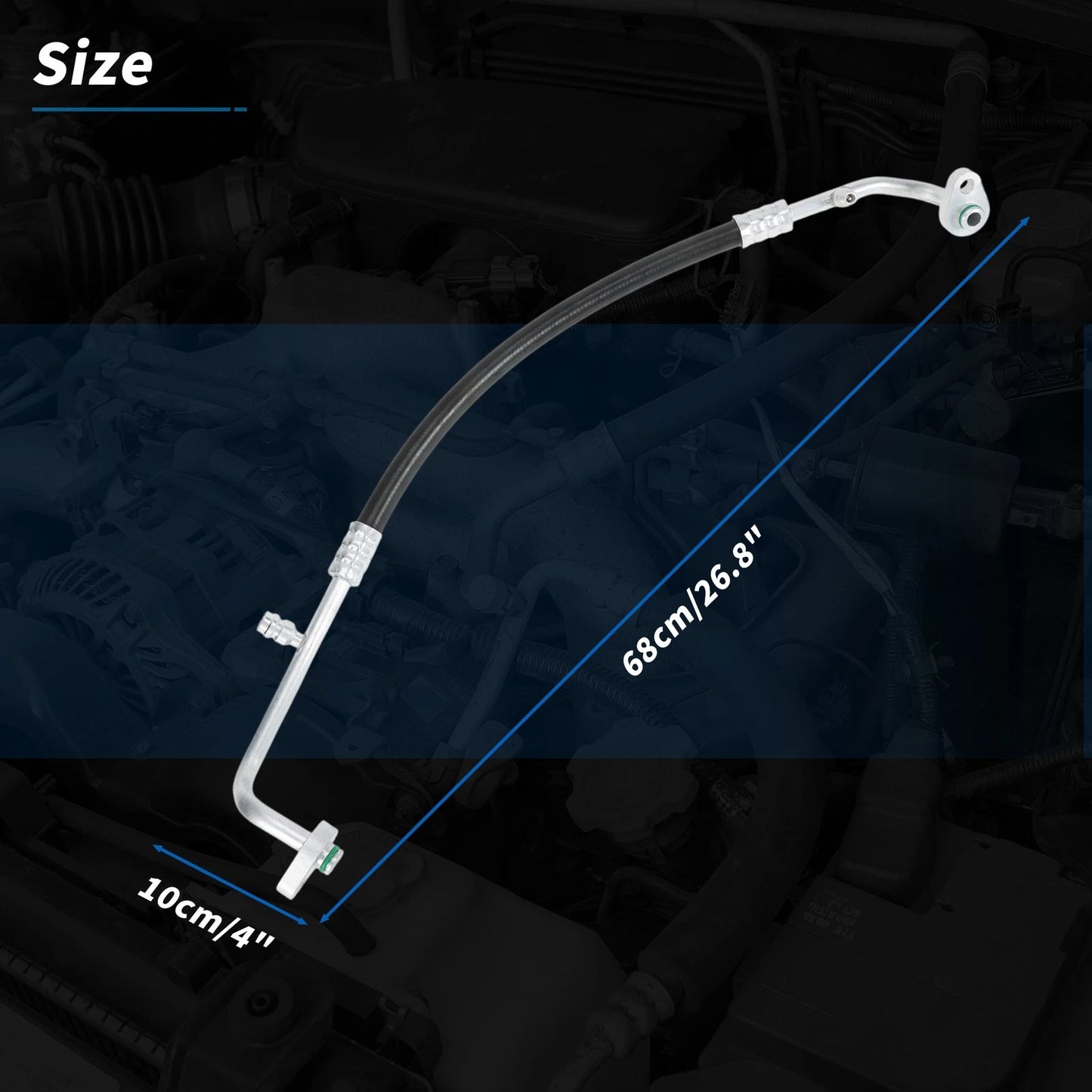 A/C Discharge Line Hose for Jeep Liberty 2002-2005 V6 3.7L  No.55037801AB