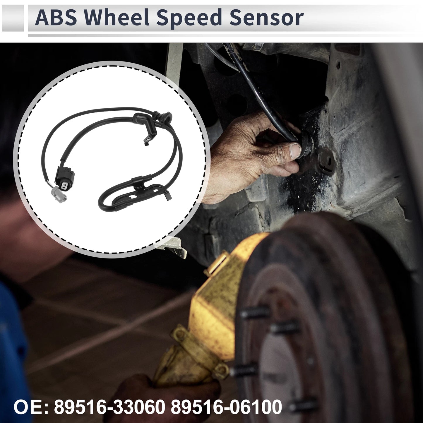 ABS Wheel Speed Sensor for Toyota Camry (2010-2011) 1 Pcs Rear Left
