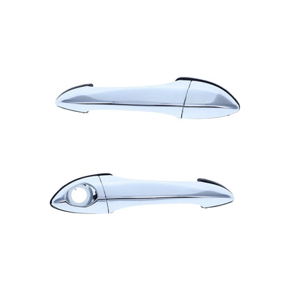 2 x Front Left & Right Outer Door Handles Chrome for BMW X5 E53 (2000-2007)