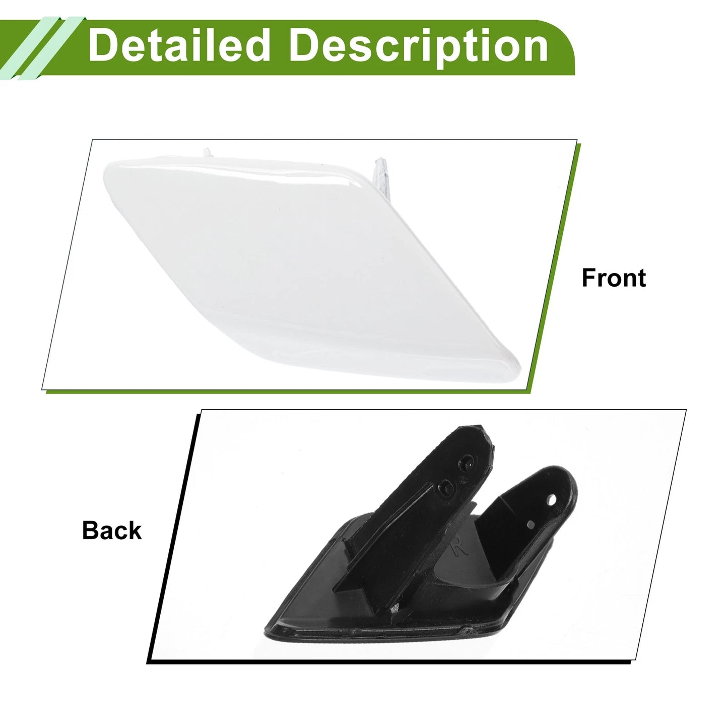 Washer Nozzle Cover Cap for BMW 428i (2014-2016) - White