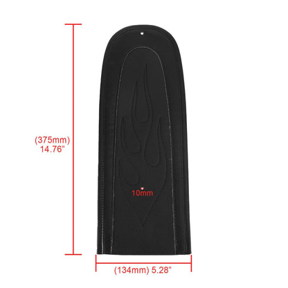 Flame Stitch PU Leather Rear Seat for Dyna Super Glide (2006-2017)