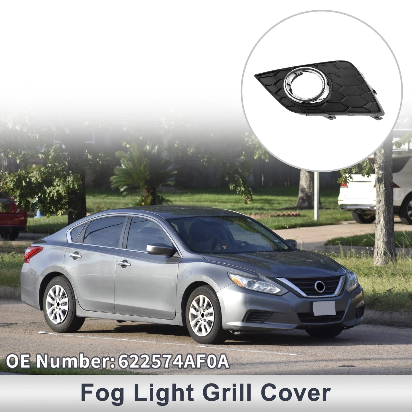 Front Left Fog Light Grill for Nissan Sentra (2016-2019)