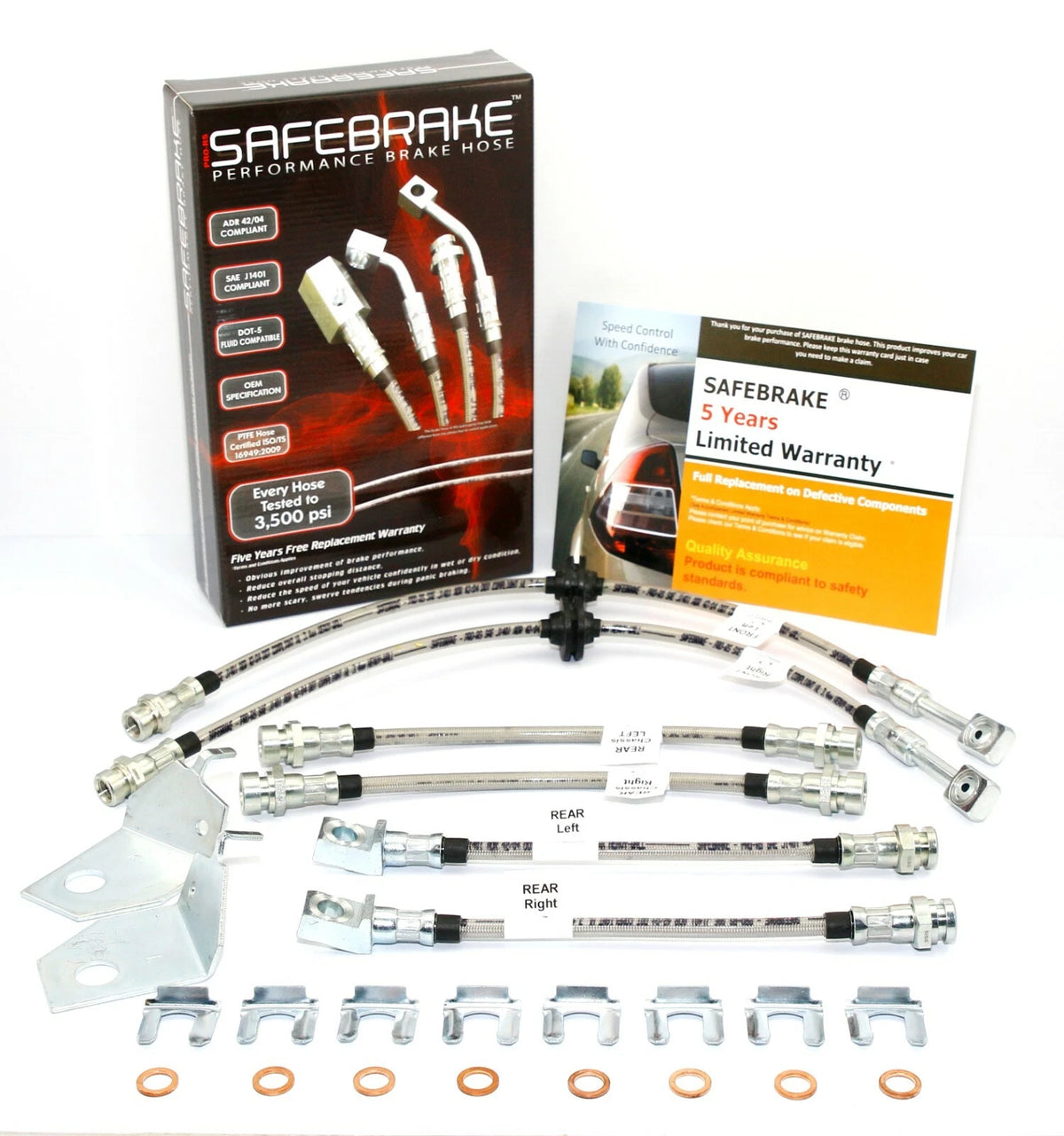 Brake Line Kit for Commodore VT, VU, VX, VY, VZ (BREMBO/AP/HARROP) (1997-2007)