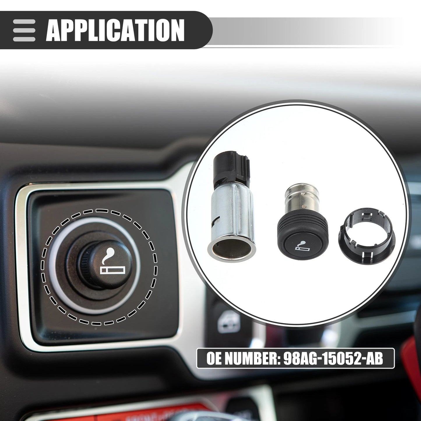 Cigarette Lighter Assembly for Ford E-150 (2009-2012)