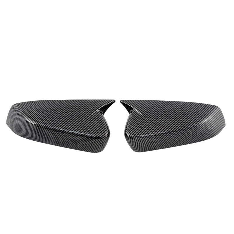 LF + RH Side Mirror Cover Caps for Ford Mustang 2010-2014 Carbon Black