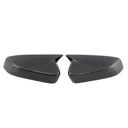 LF + RH Side Mirror Cover Caps for Ford Mustang 2010-2014 Carbon Black