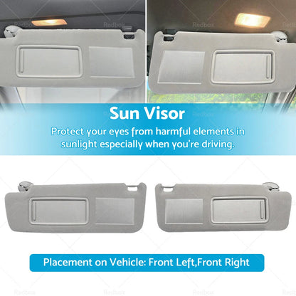 LH+RH Sun Visor for Toyota Prado TRJ120 RZJ120 KDJ120 LJ120 KZJ120 (2003-2009)