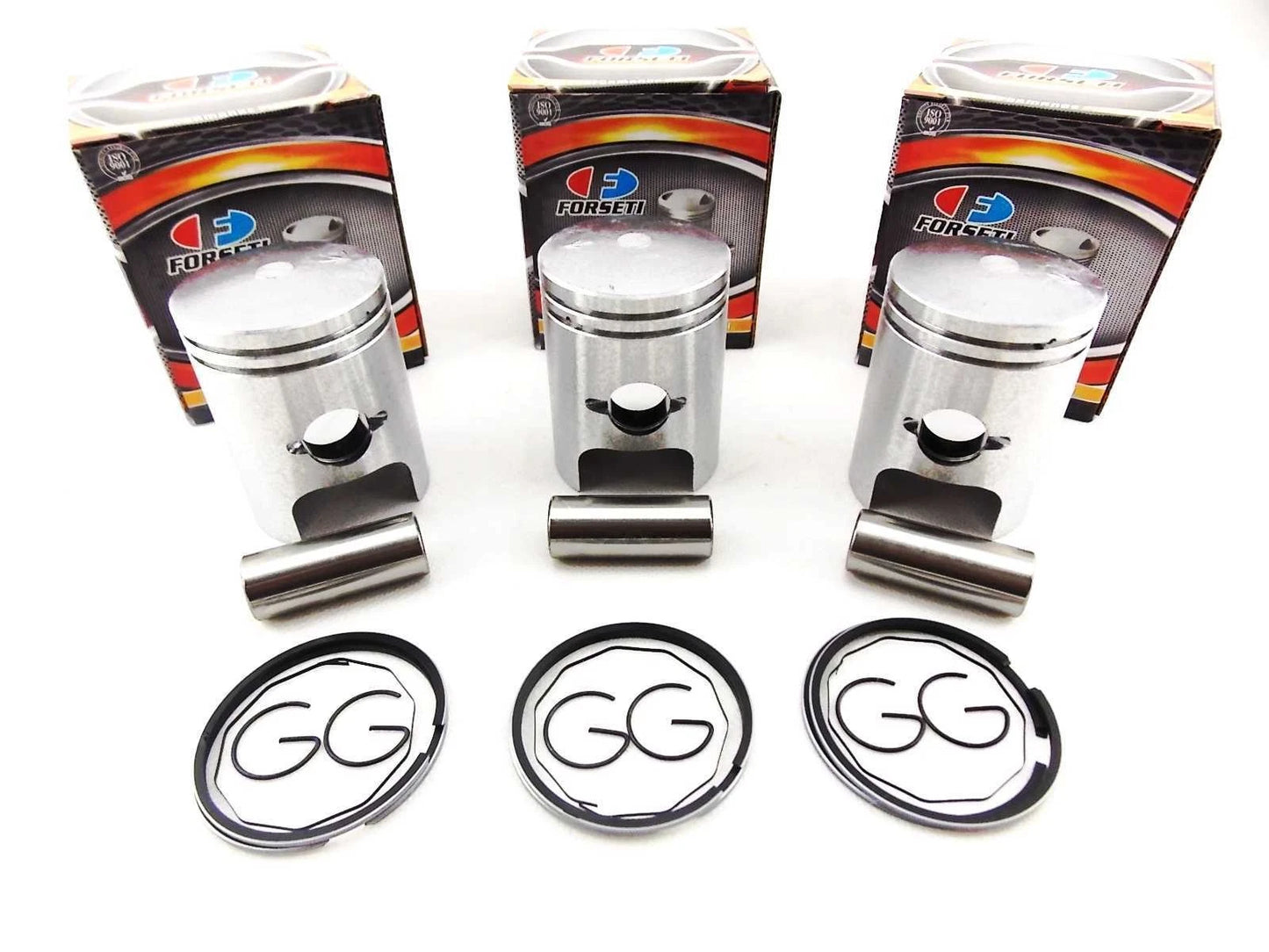 0.5mm O/S FORSETI PISTON KIT 45.5mm RINGS PIN CLIPS for KAWASAKI KH250 (1976)