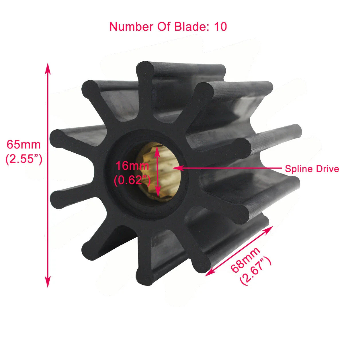 Impeller for Yanmar 6LYM-UTEHD/6LY-ST