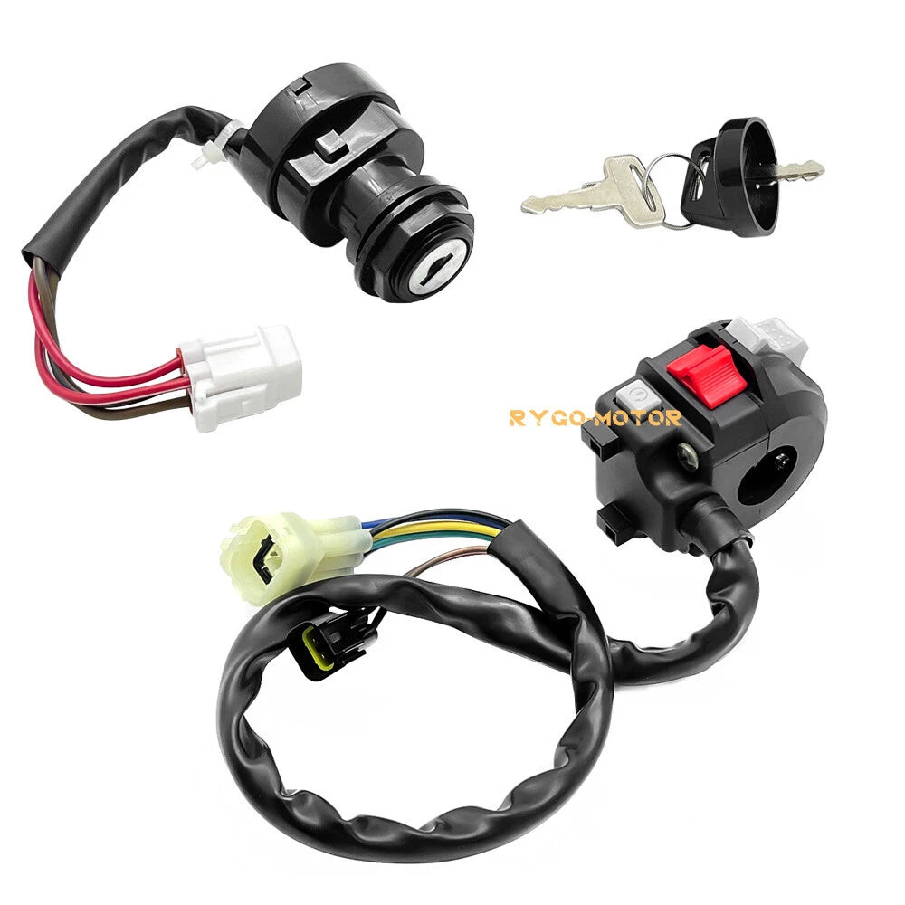 Handlebar Start Stop Switch w/Ignition Key Switch for Yamaha YFZ450 (2004–2005)