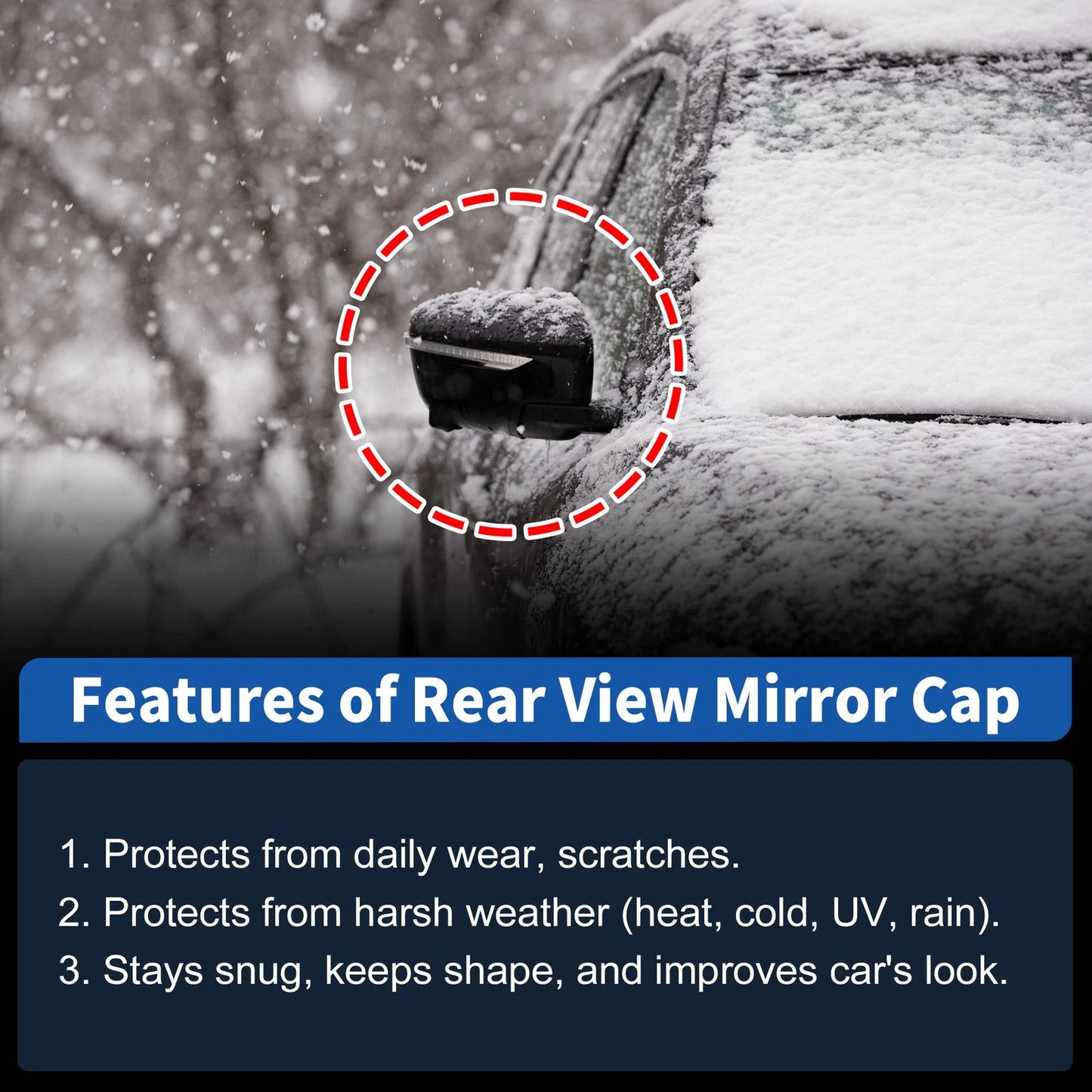 Right Mirror Cover for Toyota RAV4 (2019-2025)