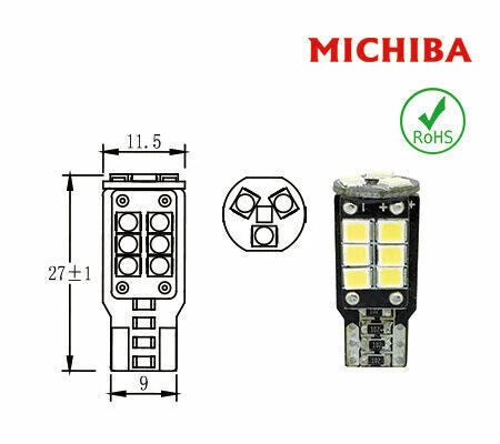Wedge LED Interior License Park Light Bulb 2 x 3W for Universal (2023)