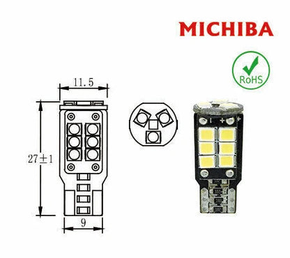 Wedge LED Interior License Park Light Bulb 2 x 3W for Universal (2023)
