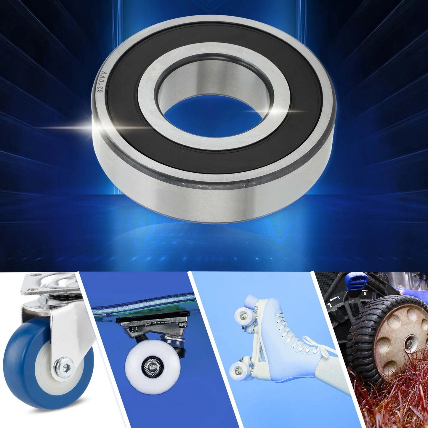 50x110x27mm / Deep Groove Ball Bearings for Scooter Skateboard