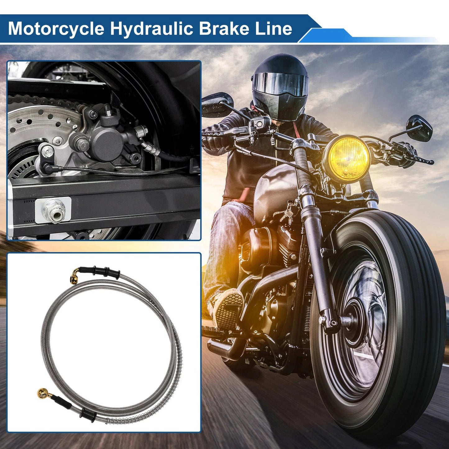 Oil Hose Line 200cm Brake Clutch for Motorcycle
