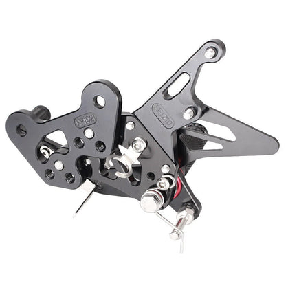 Steel Black Rearset Footpegs for Suzuki GSR750 (2011-2016)