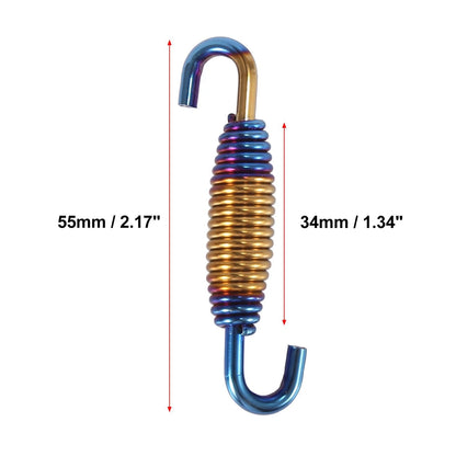 Set 34mm 1.34" Motorcycle Exhaust Pipe Spring with U Shape Hook for Motorcycle