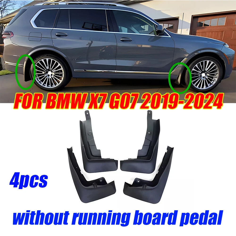 2 x Splash Guards for BMW X7 G07 (2019–2024)