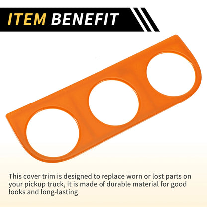 AC Switch Button Control Cover Trim for Jeep Wrangler JK (2011-2017) Orange