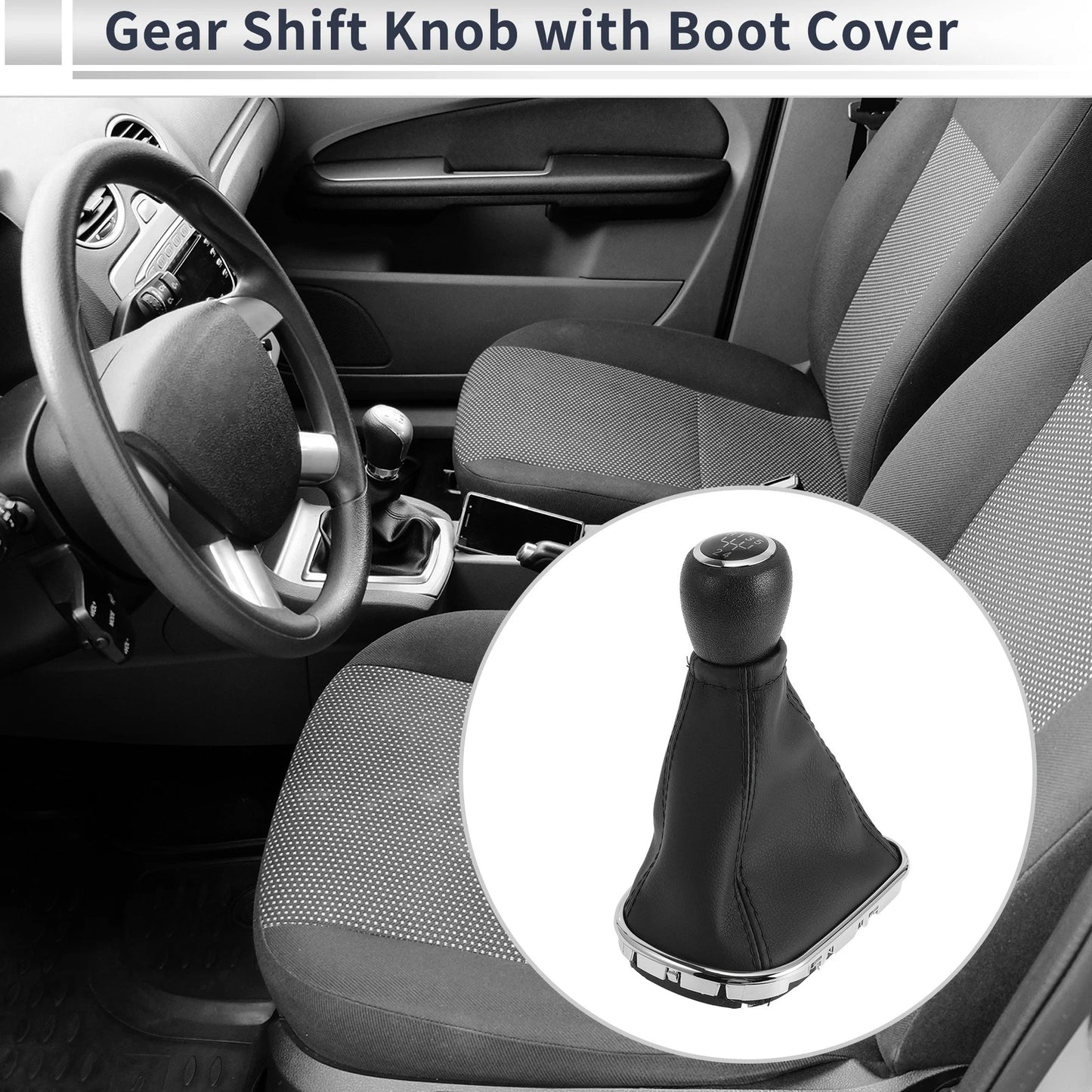 5-Speed Gear Shifter Knob Cover for Chevrolet Cruze (2010 - 2015) Plastic