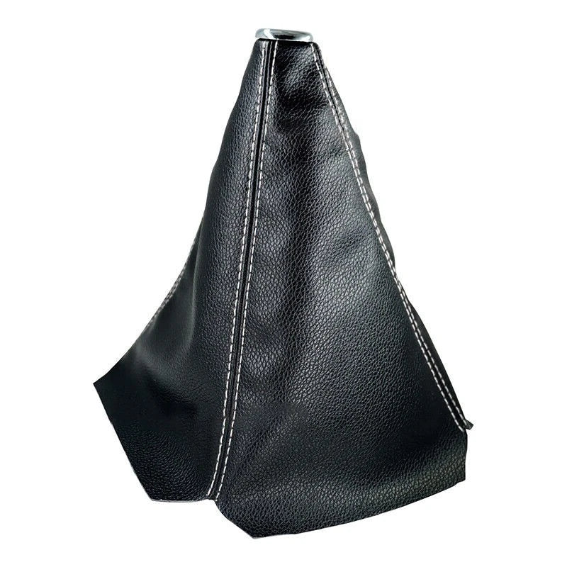 Black & White Gear Shift Knob Gaiter Cover for Car