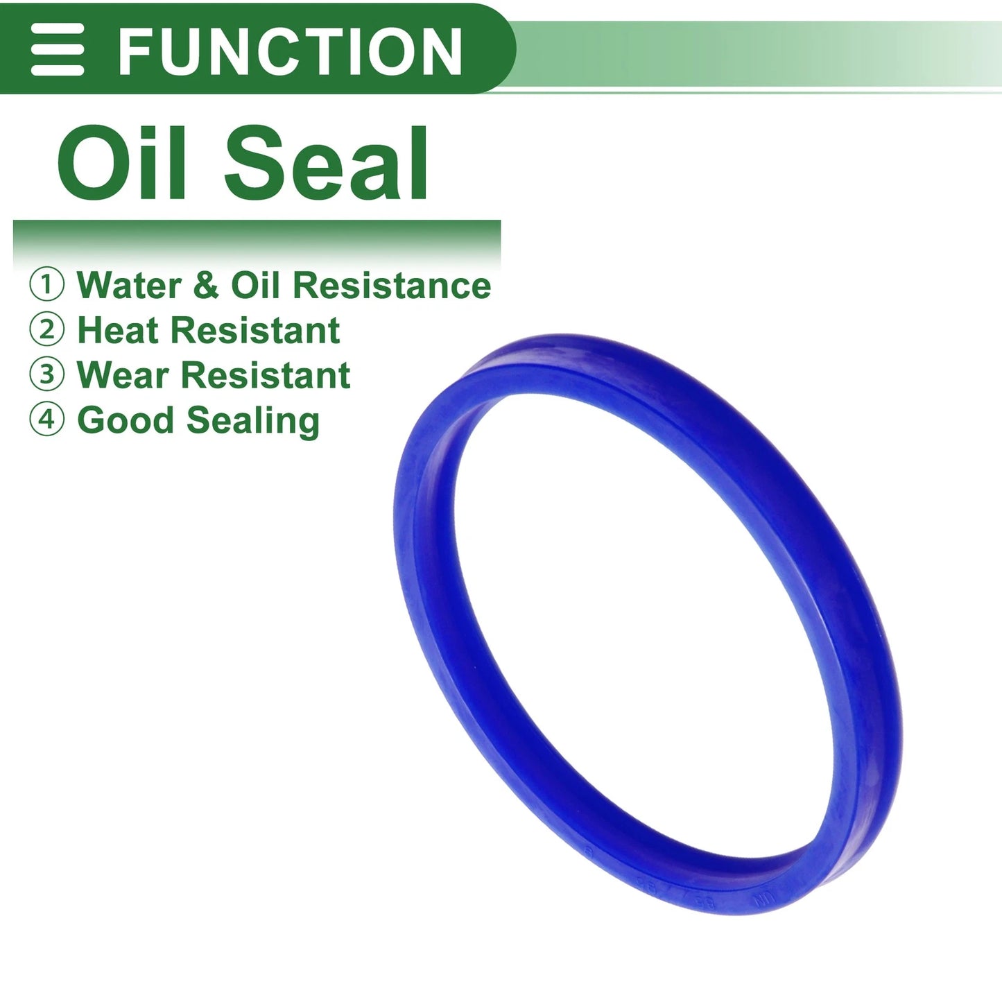 Oil Seal / 85x95x9mm / Seal Ring Rotary Shaft TPU High Pressure Blue 5 Pcs