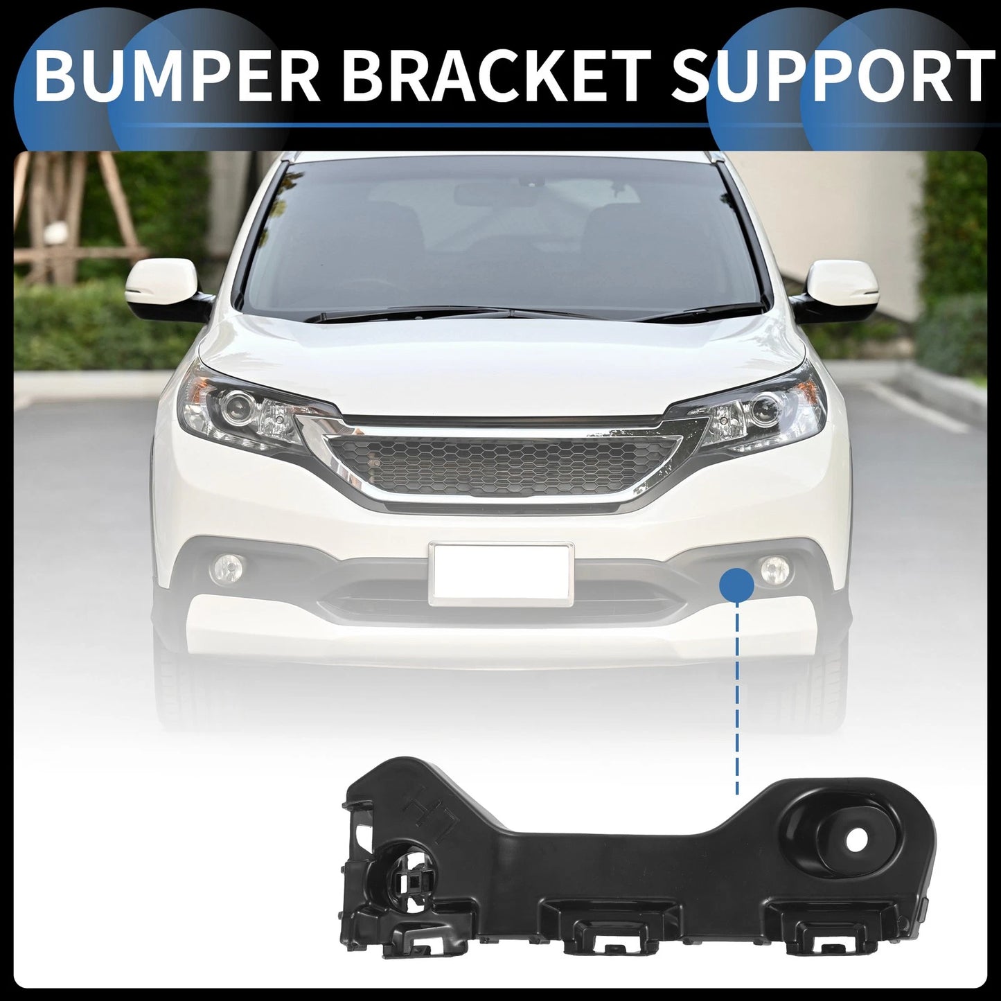 Left Front Bumper Retainer Bracket for Ford Edge (2011-2014)