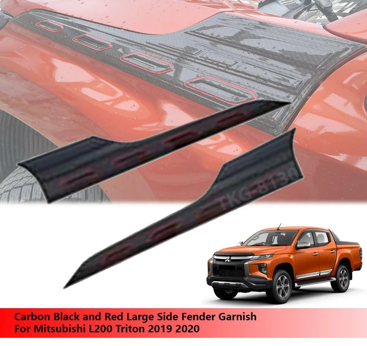 Side Wing Air Vent Covers for Mitsubishi L200 Triton (2019-2020)